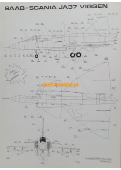 FLY MODEL (041) - Saab J-37 "VIGGEN"