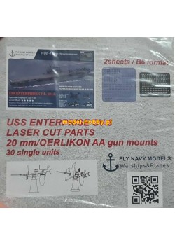 USS Enterprise - zestaw detali uzbrojenia (oerlikon 20mm)