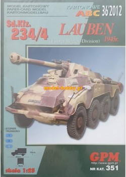 Sd.Kfz 234/4 - Lauben + laser details 