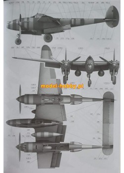 Lockheed P-38 H "Lightning" + szkielet
