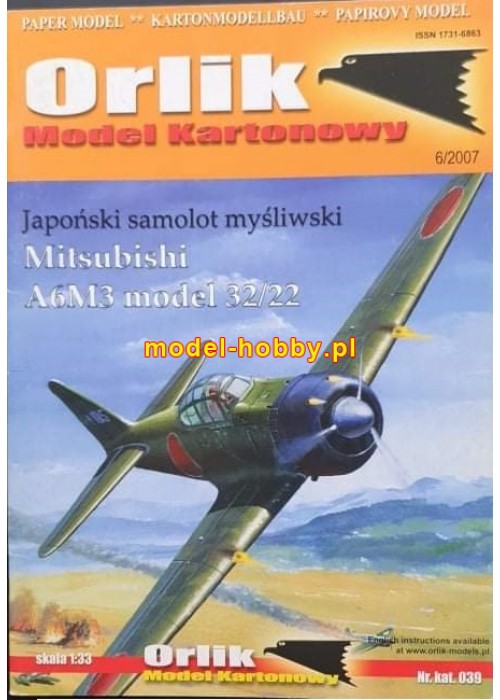 Mitsubishi A6M3 model 32/22 Zero