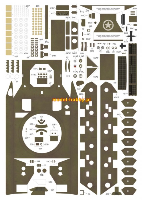 M-18 Hellcat i browning M2 z żywicy