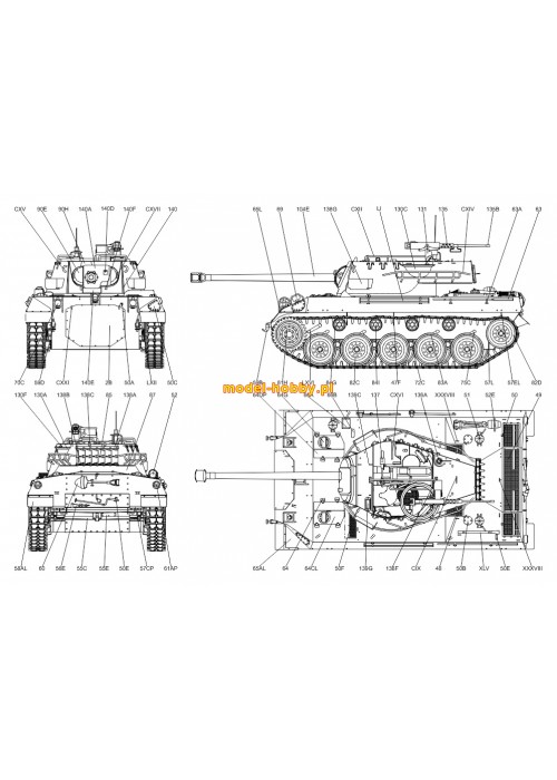 M-18 Hellcat i browning M2 z żywicy
