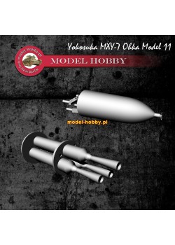 Yokosuka MXY-7 Ohka Model 11 - elementy silników i głowica (żywica)
