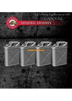 US Army 5-gallon kanister  "PALIWO" - (4 sztuki) 1:25