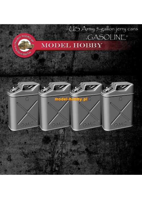 US Army 5-gallon kanister  "PALIWO" - (4 sztuki) 1:72