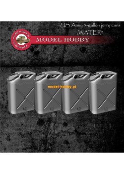 US Army 5-gallon kanister  "WODA" - (4 sztuki) 1:25