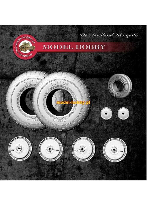 de Havilland  Mosquito  - koła żywica (składane)