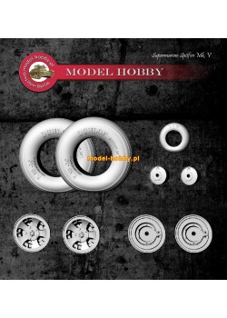 Supermarine Spitfire Mk. V  - koła żywica (składane, ugięte opony)