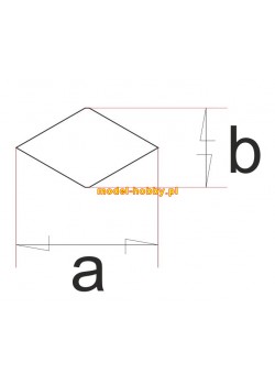 Siatki uniwersalne (romb)  A = 2,3 B= 1,29 (20 x 20 cm)