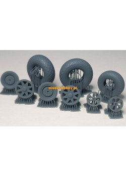 Lockheed P-38 Lightning  - koła żywica (składane)