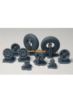 Hawker Tempest  - koła żywica (składane, ugięte opony)