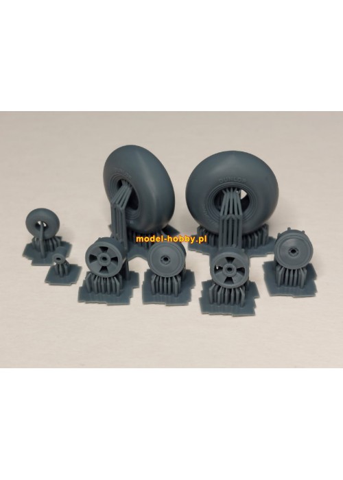 Westland Whirlwind  - koła żywica (składane, ugięte opony)