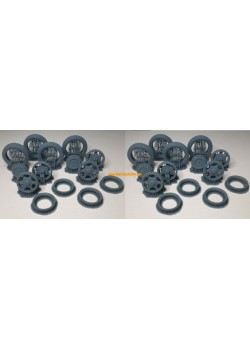 8,8cm Flak 36/37 - koła żywica (2 sztuki)