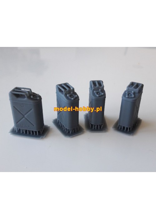 US Army 5-gallon kanister  "PALIWO" - (4 sztuki) 1:72